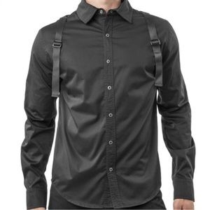 [NWOT] Harness Long Sleeve Shirt - Black, by Nasty Pig (Men’s XL)